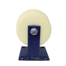 8 inch flat plate rigid nylon single side track casters